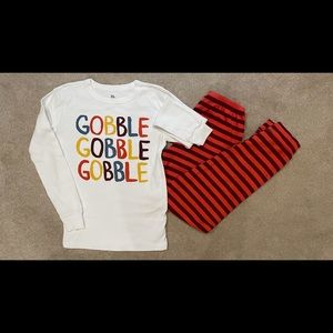 Boys Gymboree Gobble Gobble Pajamas size 14.